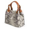 Godeberta Genuine Leather Python Suede Tote