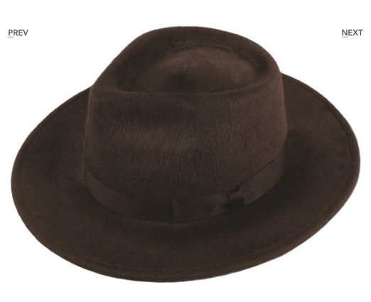 Brush Wool Felt Diamond Fedora