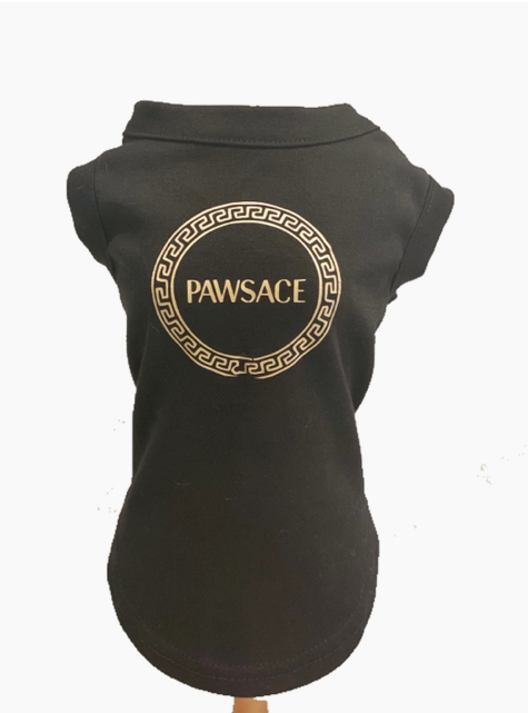 100% Cotton Tee for Pets with Metallic Logo