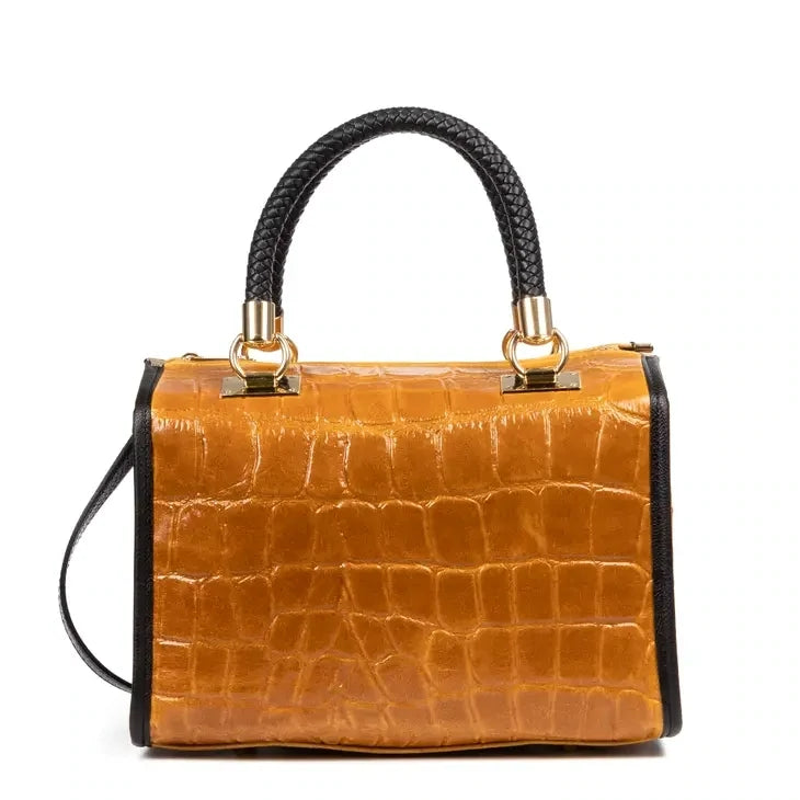 Catena Womens Tote Bag. Genuine Leather Suede Engraved