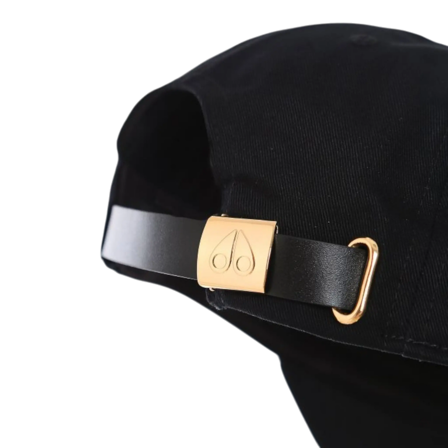 MOOSE KNUCKLES LOGO ICON MEN Adjustable Strapback Hat BLACK/GOLD